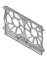 Obudowa osłona wentylatorów AUDI A6 A7 A8 Q7 Q8 8W0121207C Doposażanie