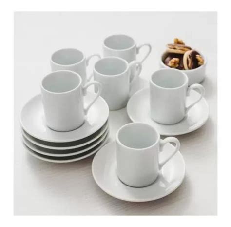 Jogo 12 Xícaras De Café Brasília Reta Schmidt 60ml Porcelana