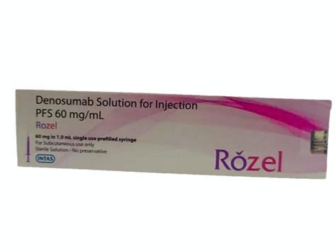 Rozel Injection Denosumab 60 Mg Packaging Type Box At Rs 9000 Piece