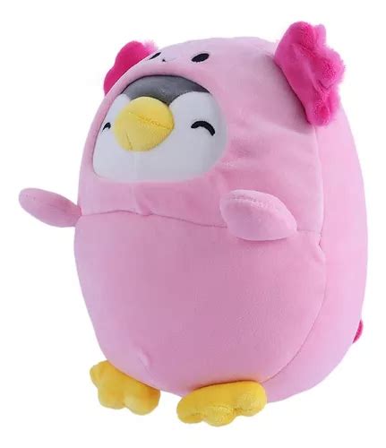 Miniso Peluche Pinguino Disfrazado De Ajolote Rosa Cm Meses Sin