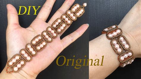 Diy How To Make A Double Sided Three Dimensional Pearl Braceletbeaded