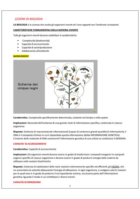 Lezioni di biologia LEZIONI DI BIOLOGIA LA BIOLOGIA è la scienza che