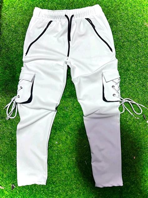 Men White Plain Lycra Cargo Lower At Rs Shahdara New Delhi Id