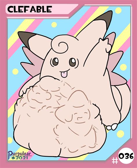 Pokevore 036 Clefable By Purpulear On Itaku