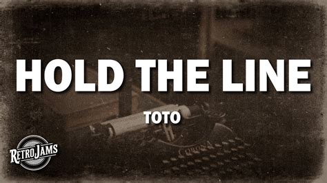 Toto Hold The Line Lyrics Youtube