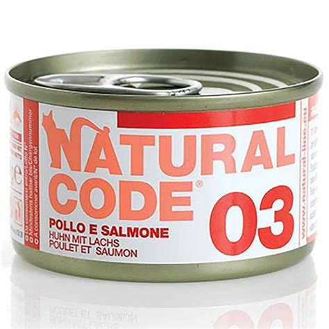 Alimento Gatto Umido Natural Code Pollo E Salmone 85g