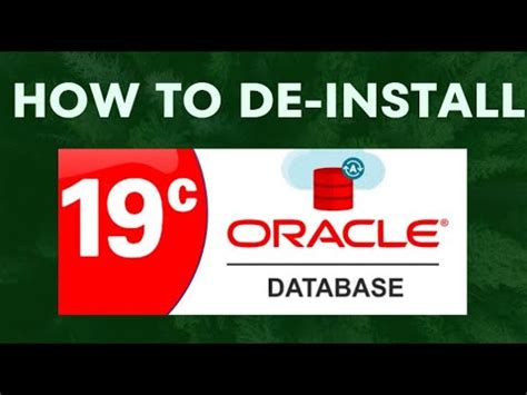 How To Deinstall Remove Oracle 19c Software Binary S Step By Step