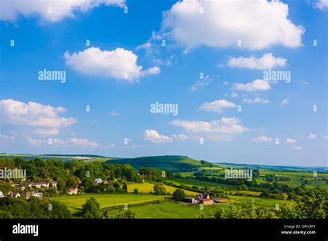 Field Landscape United Kingdom Sussex Shaftesbury Stock Photo Alamy