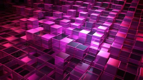 Futuristic Pink And Purple Grid In 3d Render Background Technology