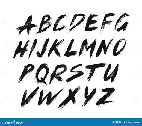 Paintbrush Font Stock Illustrations – 5,209 Paintbrush Font Stock Illustrations, Vectors ...