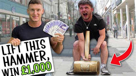 Lift Thors Hammer Win £1000 Youtube