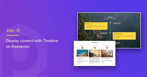 Elementor Timeline How To Create Timeline Content Using Elementor