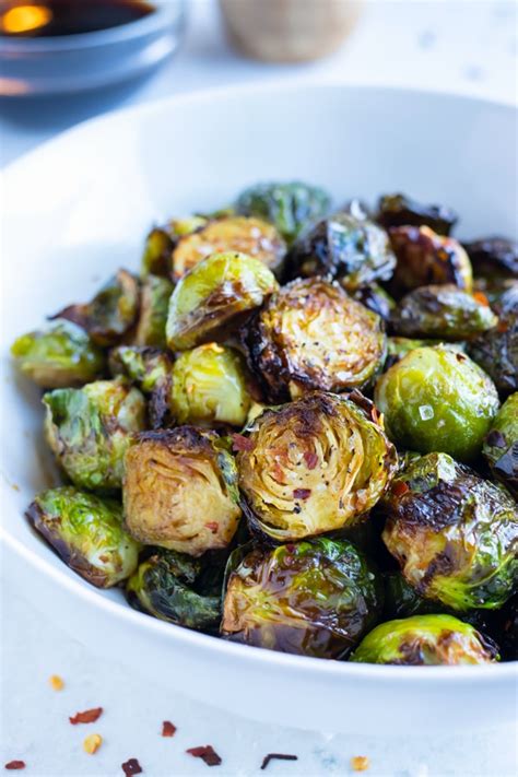 Crispy Air Fryer Brussels Sprouts Recipe Evolving Table