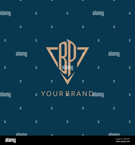 BP logo initials triangle shape style, creative logo design vector ...