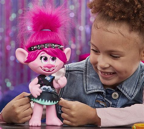 Amazon Lowest Price: Trolls Pop-to-Rock Poppy Singing Doll