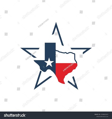 Texas Flag Design Logo Vector Stars Stock Vector (Royalty Free ...