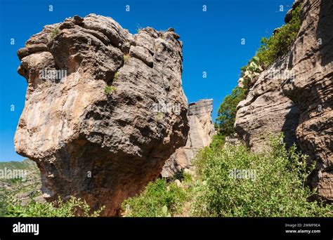 Massive Boulders At Guadalupe Mountains National Park In Western Texas