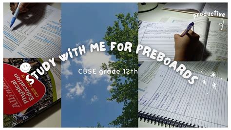 STUDY VLOG Ep 1 Preboards Study With Me Cbse 12 Grade YouTube