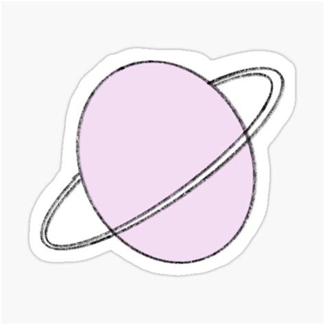 Pink Planet Sticker For Sale By Taylornowlin Redbubble