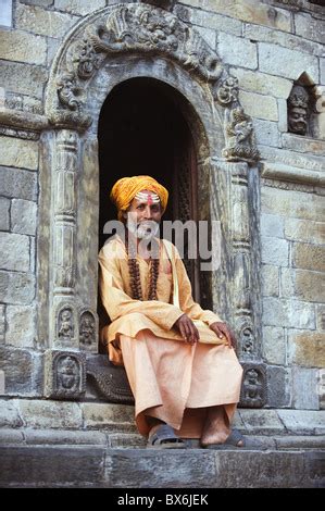 Pashupatinath Nepal Sadhu Hombre Santo En Nepal M S Sagrado Del