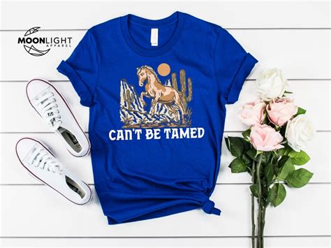 Cant Be Tamed Shirt Cowgirl Shirt Western Shirts Retro Etsy