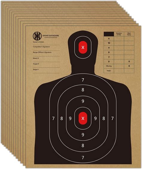 Knine Outdoors 13 X 16 Cardboard Target For Shooting