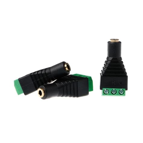 Pcs Video Av Balun Mm Stereo Female To Av Screw Terminal