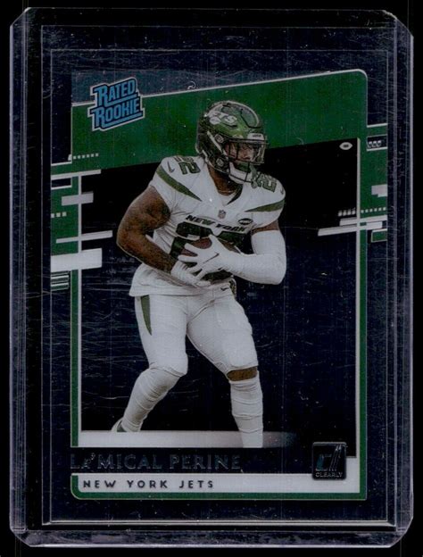 2020 Panini Donruss Clearly La Mical Perine Rookie J1 New York Jets RR