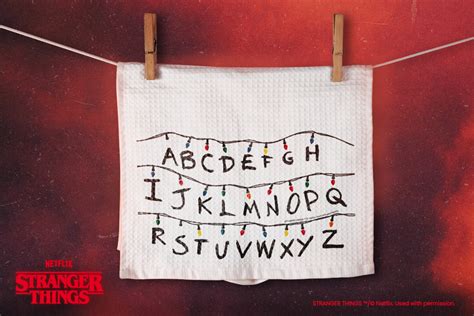 Stranger Things Alphabet Lights Graphic Illustration Par Stranger