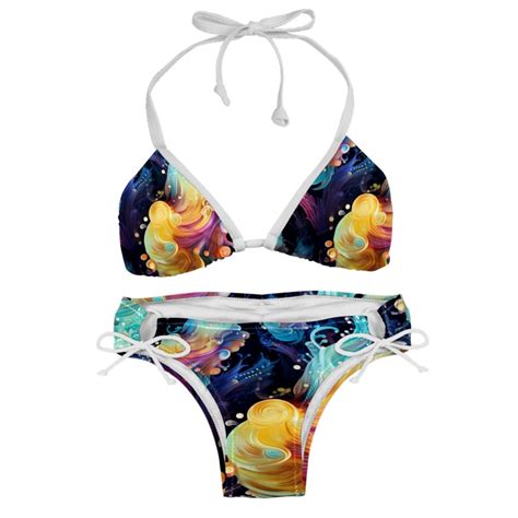 Sea Slug Chic Bikini Set With Detachable Sponge Adjustable Strap