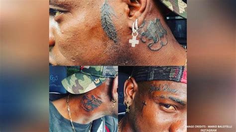 Mario Balotelli shows off FIVE new tattoos, gets 'Black Power' inked ...