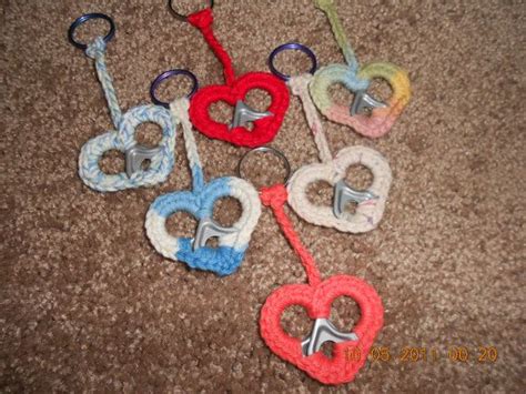 Crochet Pop Tab Heart Soda Tab Crafts Can Tab Crafts Craft Soda Bottle Cap Crafts Arts And