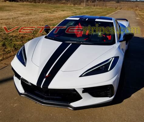 2020 - 2021 C8 Corvette Full Length Dual Racing Stripes - All C8's ...