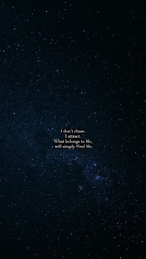 Starry Night Sky With Inspirational Quote