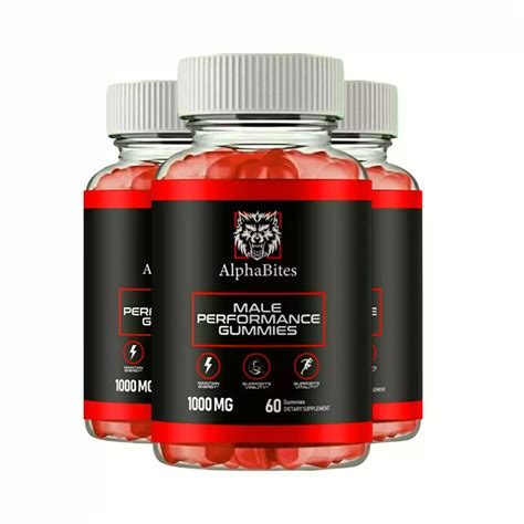 Vitar Life 3 Pack Alphabites Male Gummies Alpha Bites Natural Support