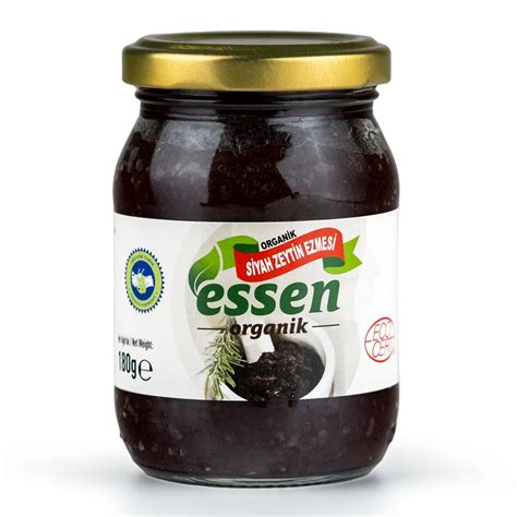 Essen Organik Sade Zeytin Ezmesi 180 Gr Fesleğence Doğal Organik