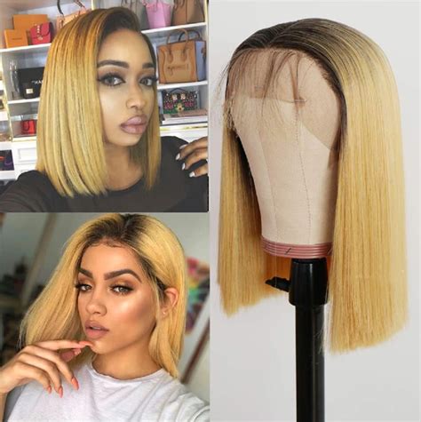 Amazon Oxeely Oxeely Ombre Short Blonde Wig For Women X Lace