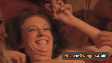 Sharing His Wife To A Horny Stranger In A Wild Swinger Orgy