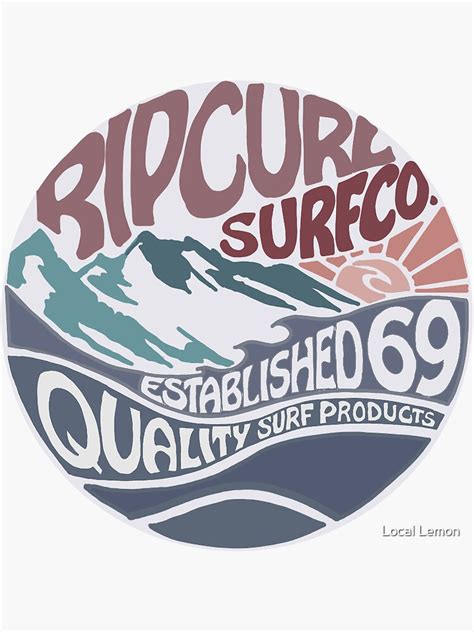 Rip Curl Surf Vintage Sticker By Laurenweiss17 Redbubble