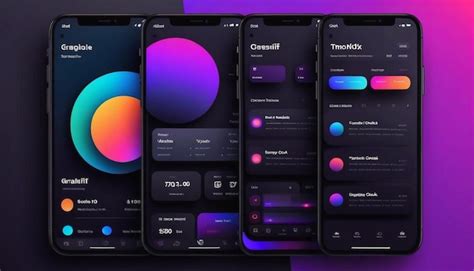 Premium Photo Set Of Ui Ux Gui Screens Cryptocurrency App Flat