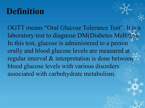 Oral Glucose Tolerance Test Ppt