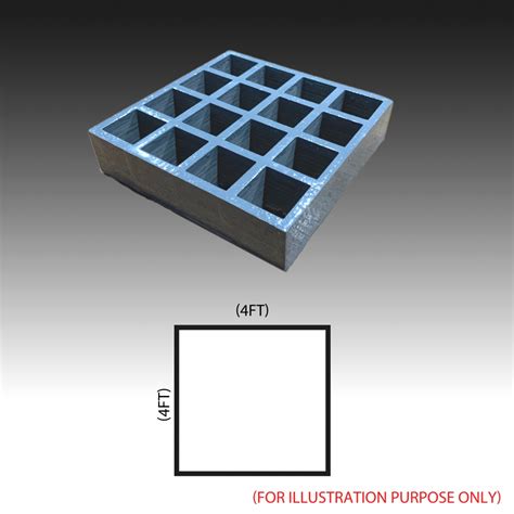 Fiberglass Molded Grating Cut To Size Square 38 38 4ft X 4ft