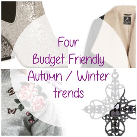 Crystal Sparkly Dreams: Four Budget Friendly Autumn Winter Trends