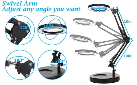 Amazon X X Magnifying Glass With Light And Stand Kirkas In