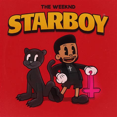 Starboy By Karalang Fk Album Artwork Cover Art The Weeknd Drawing