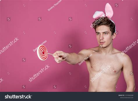 Funny Naked Guy Wearing Bunny Ears Stock Photo 1374582608 Shutterstock