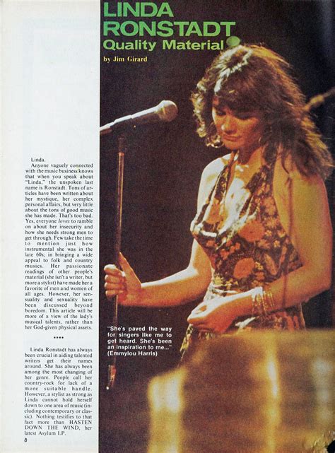 Hit Parader February Quality Material Linda Ronstadt Tears To