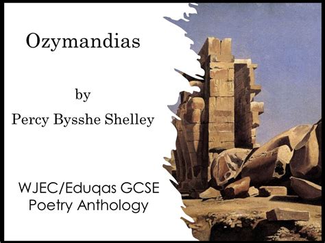 Ozymandias Wjec Eduqas Teaching Resources