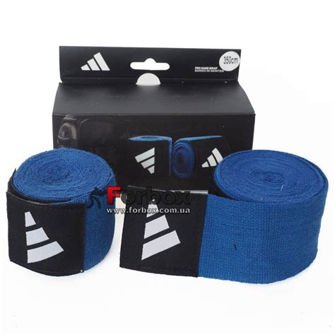 Боксерские бинты Adidas эластичные (ADIBP031, синие) купить в магазине ...