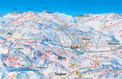 Lech Ski Map